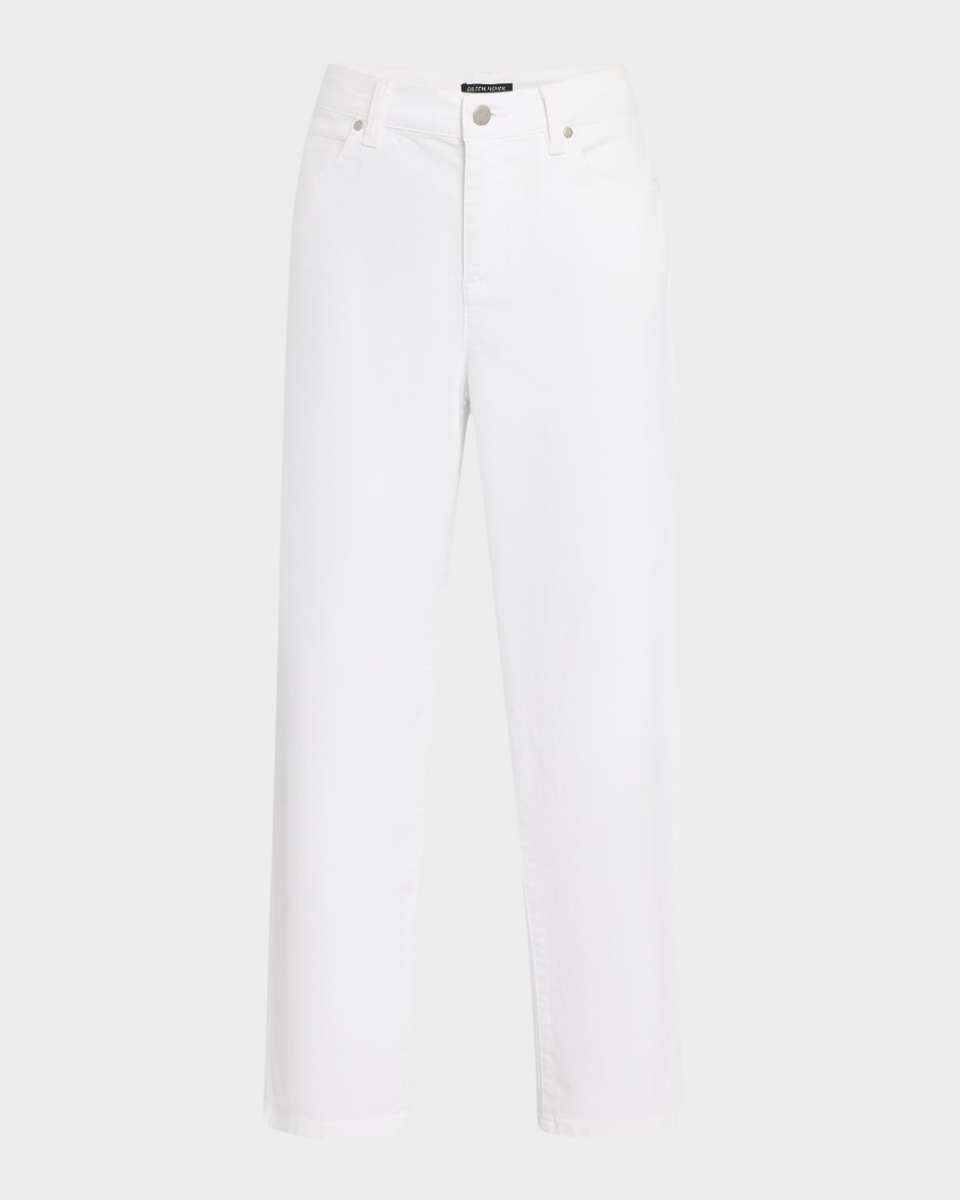 Cropped Stretch Cotton Denim Jeans